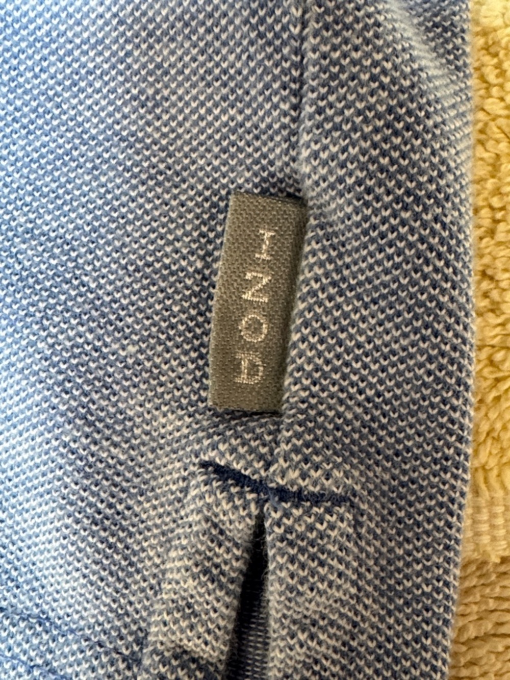 Izod Men's Heather Light Blue Polo - Picture 10 of 10